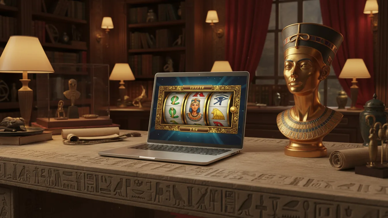 Cleopatra slot game with queen's face